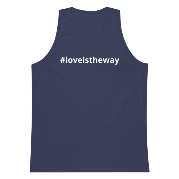 #loveistheway Men’s premium tank top - Image 11